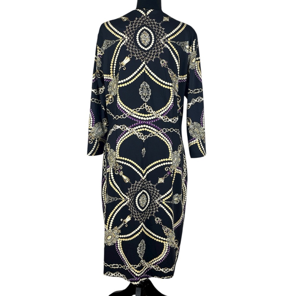J.McLaughlin Catalina Cloth Chain Print Shift Dress‎ XL - Picture 2 of 7